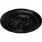Ekena Millwork Chester Ceiling Medallion (Fits Canopies up to 2 1/4"), Hand-Painted Jet Black, 15 3/4"OD x 1 7/8"P CM15CHBLF - alternate 3